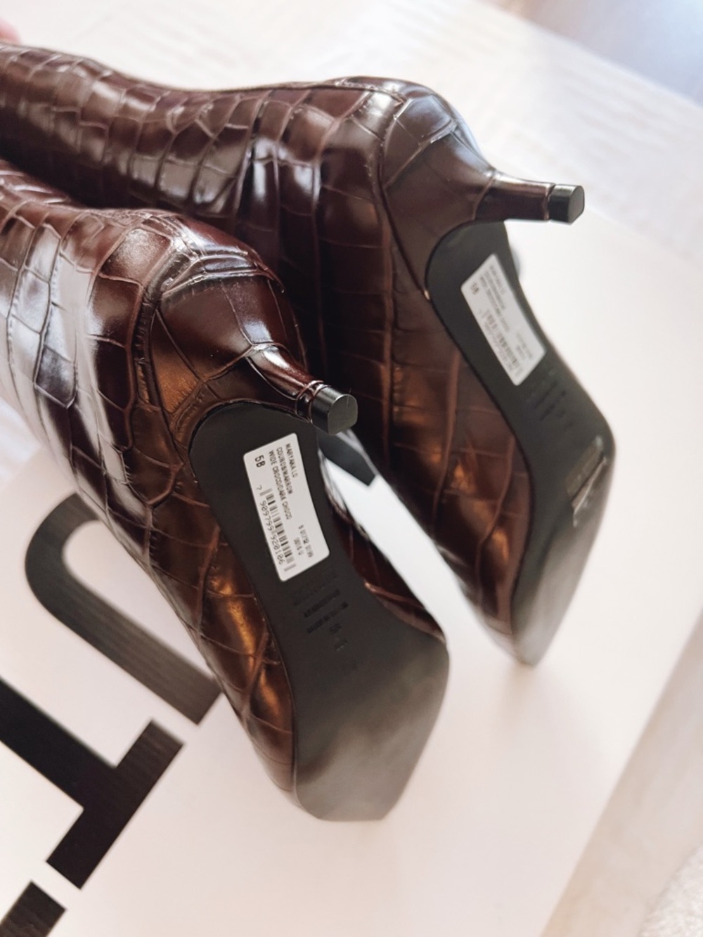 SCHUTZ 5 NIB $278msrp Women's Maryana Lo Leather Boot - Picture 4 of 9